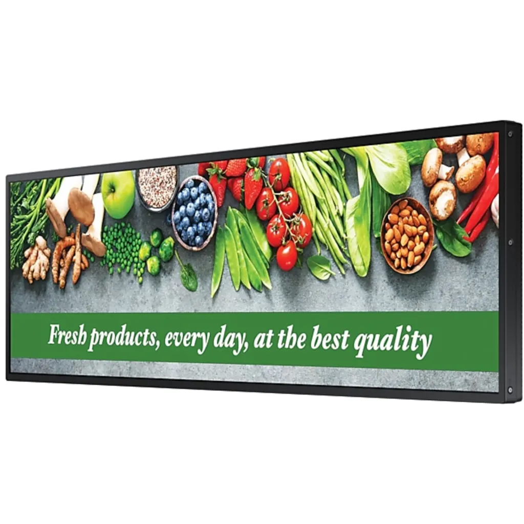 Imagen 3 de Monitor Profesional 24/7 Samsung SH37C 37" 1920*540 WiFi LAN Bt 3*HDMI 2*USB IR