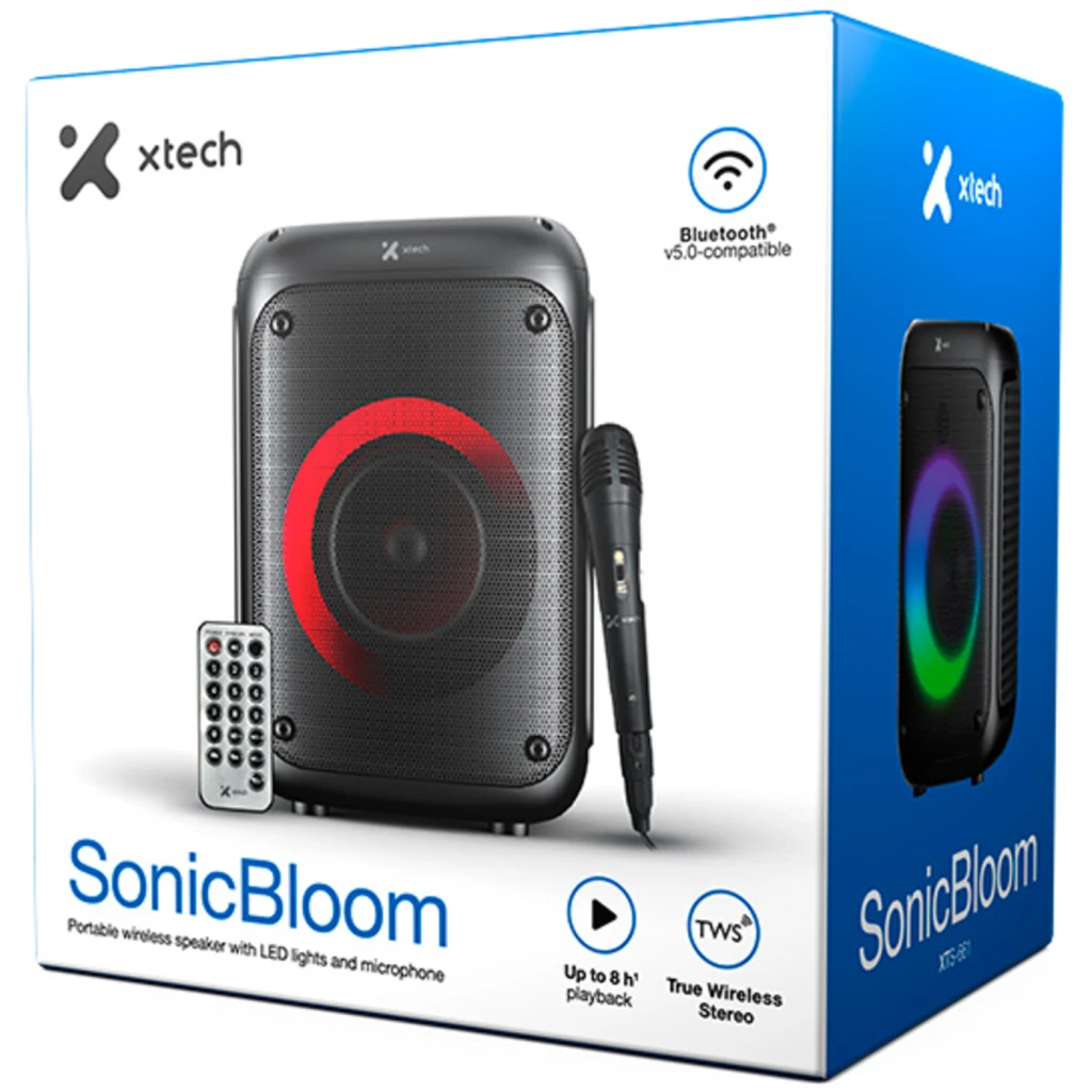 Imagen 8 de Xtech XTS-661 - Speaker - Black - BronteX Wls with LED wired Mic