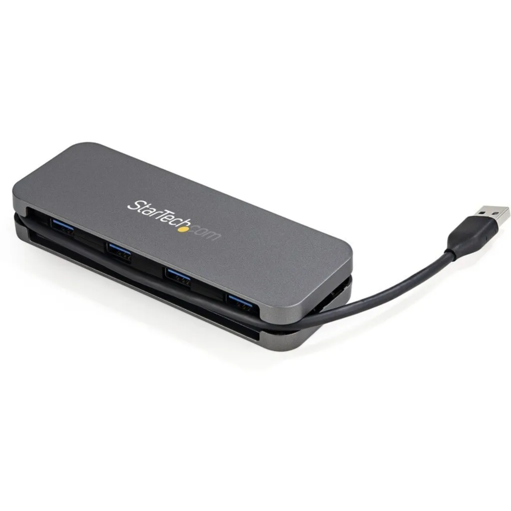 Imagen 2 de HUB USB StarTech 4 Puertos USB-A 3.0 5Gbps Cable 28cm Negro y Gris Espacial
