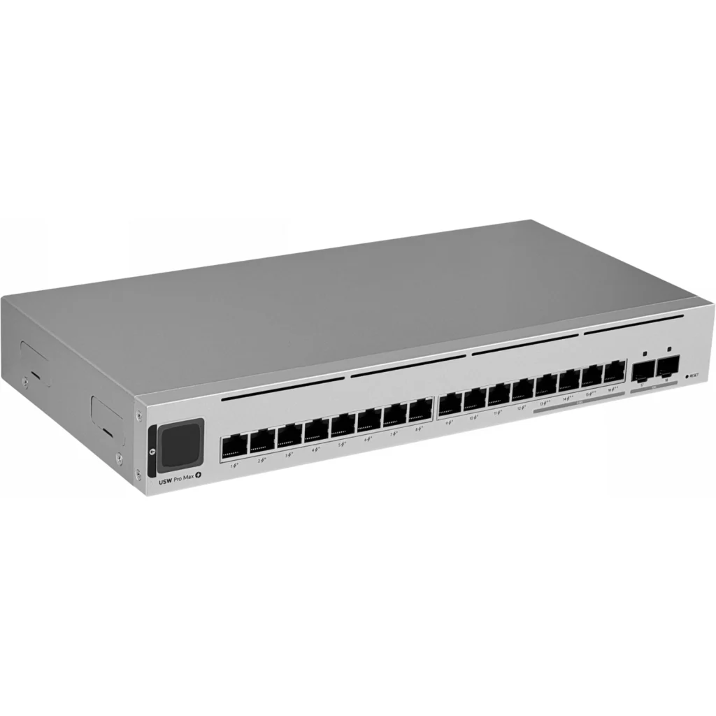 Imagen 4 de Switch Ubiquiti 12-1000 4-2500 POE++ 180W-TOT 2-SFP+10G REQ-UNIFI SWITCH L3