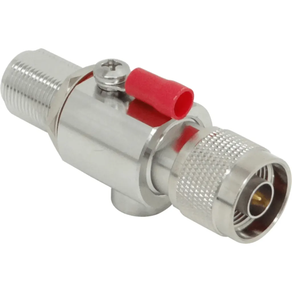 Protector Pararrayo N-M N-H 0-6GHz 50ohm IP67 Surge Largo-7cm Sobreten