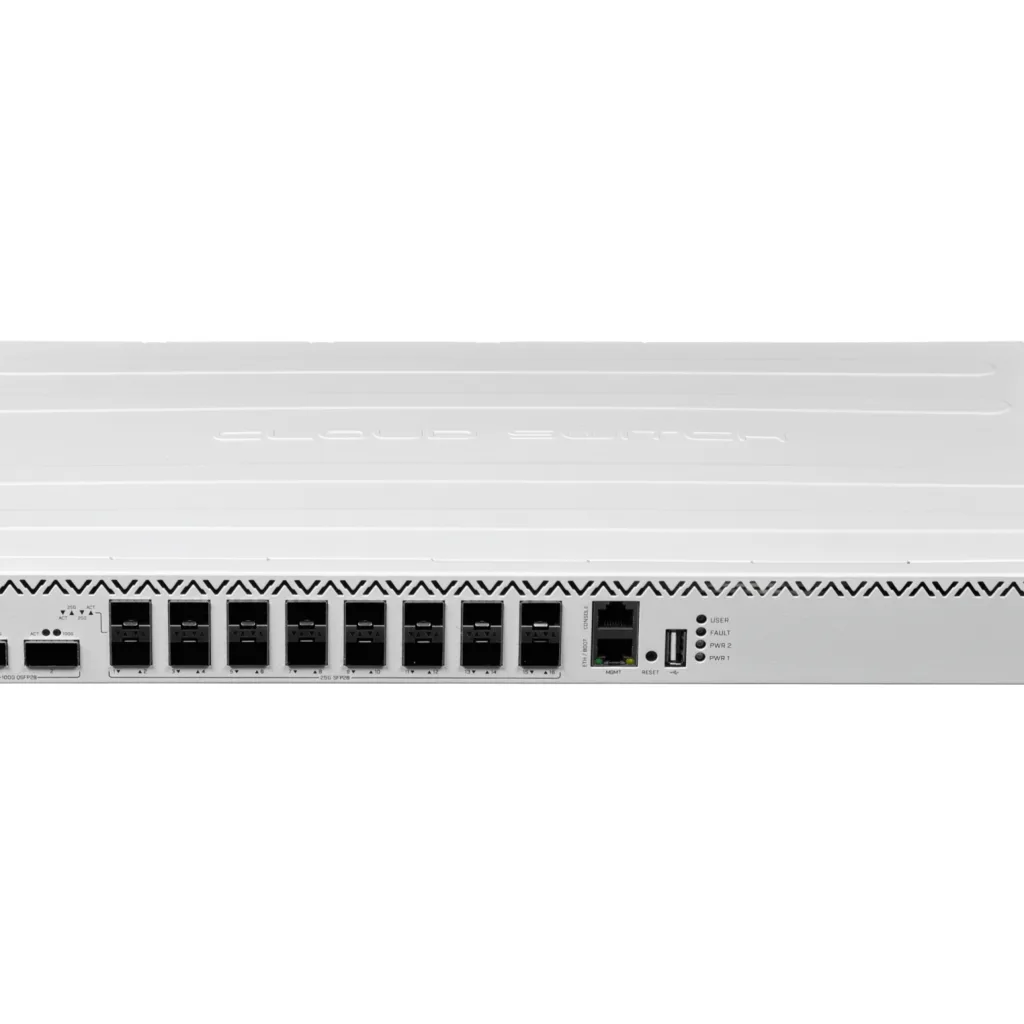 Imagen 2 de MIKROTIK 16-SFP28 2-QSFP28-100G 1-100 L6 2-220VAC req-cables-C13