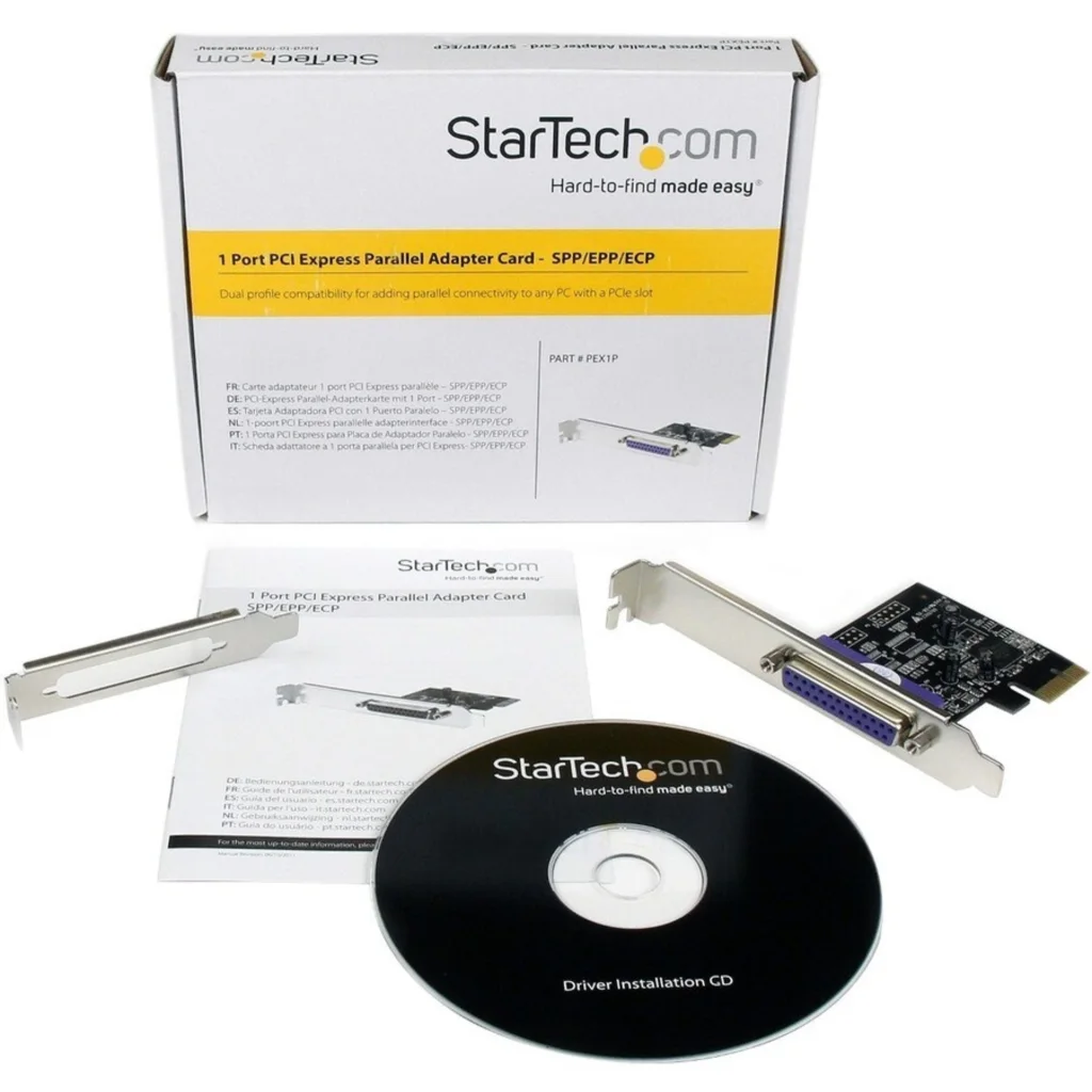 Imagen 1 de Tarjeta StarTech PEX1P2 PCIe x1 a DB25 (Paralelo) Low Profile