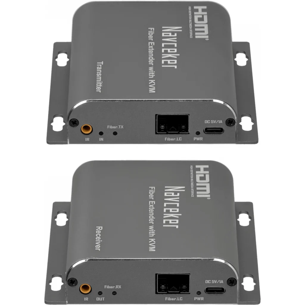 Imagen 2 de 20km Extensor Fibra Optica HDMI 1080p FullHD HDMI-1-In/2-Out inc-5Vdc