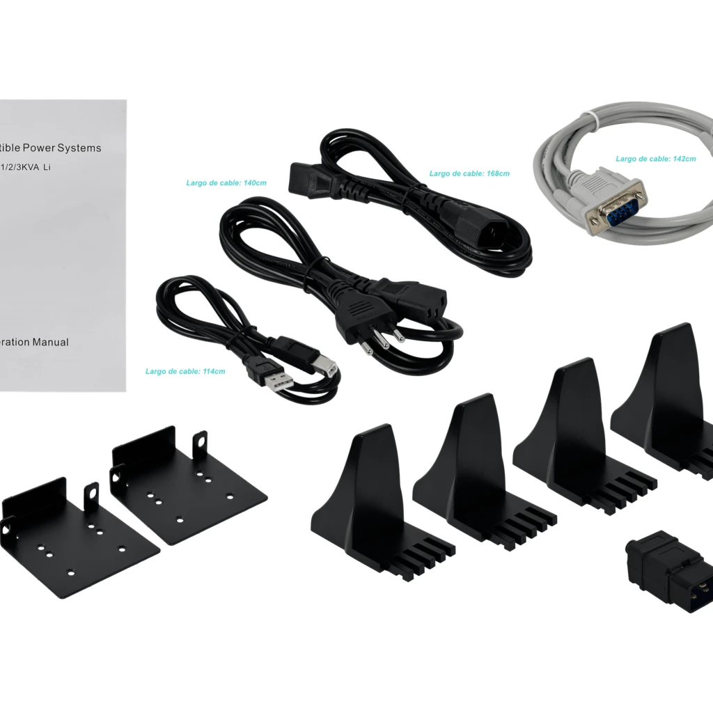 Imagen 3 de ENERSAFE Litio 2000W 2KVA 0/4ms DB9 USB Req-SNMP Online 2U-Rack/Torre