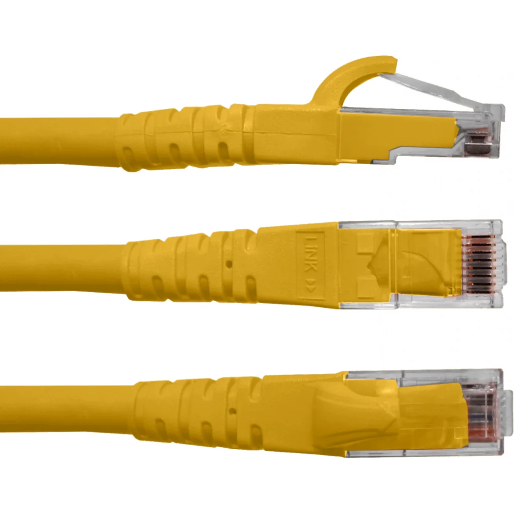 Imagen 1 de LINKMADE 1MT CAT6 AMARILLO CABLE PATCH INYECTADO MULTIFILAR