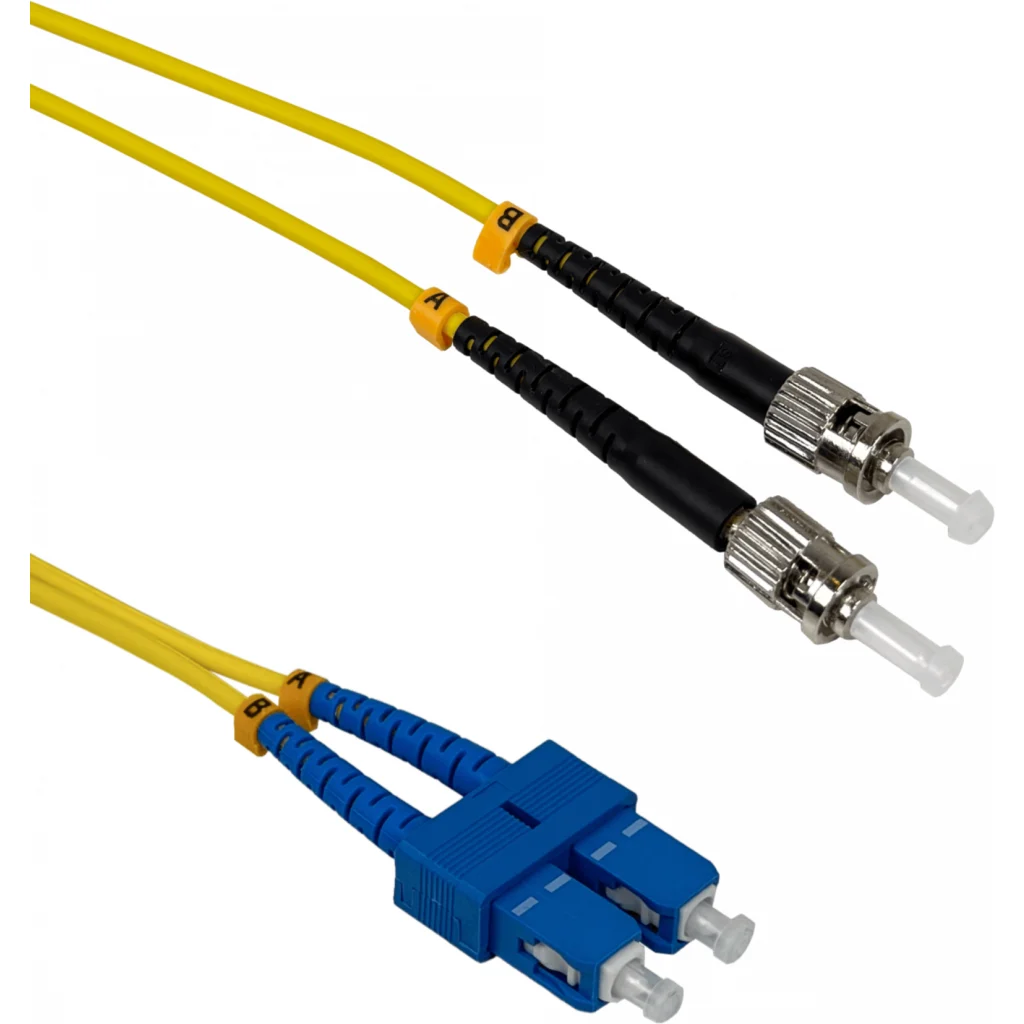 Imagen 1 de 3mt ST/UPC-SC/UPC MonoModo SM Duplex Jumper Cable Fibra 9/125um 3mm 