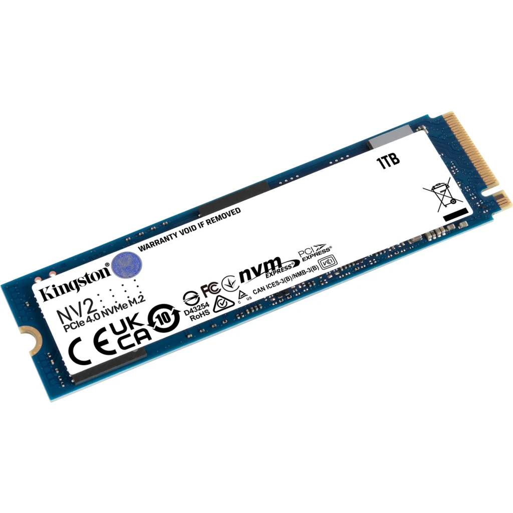 Imagen 1 de Unidad SSD Kingston NV2 1TB M.2 22*80 PCIe4 x4 NVMe Lec 3500MB/s Esc 2100MB/s (Reacondicionado)