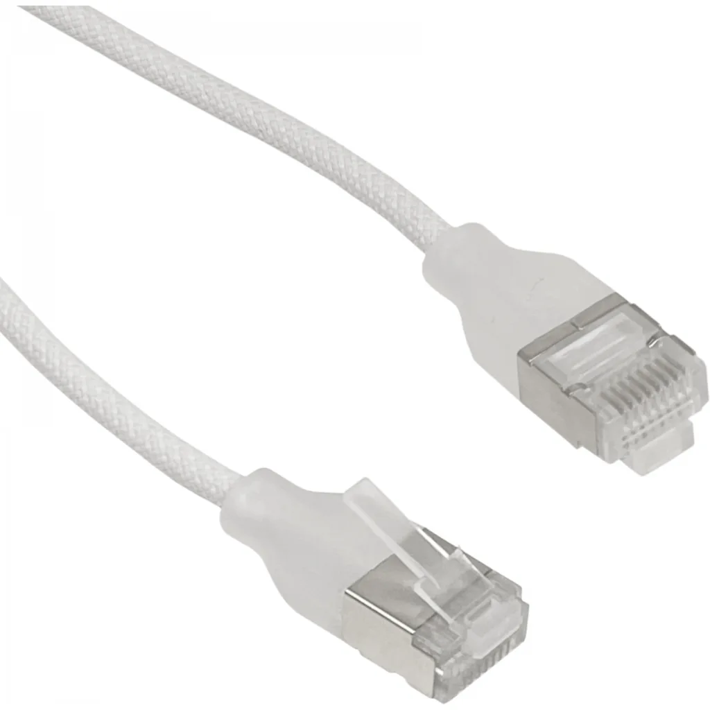 Imagen 2 de UI 1mt Cable Etherlighting Blanco Cat6a UACC-CABLE-PATCH-EL-C6A-1M-W