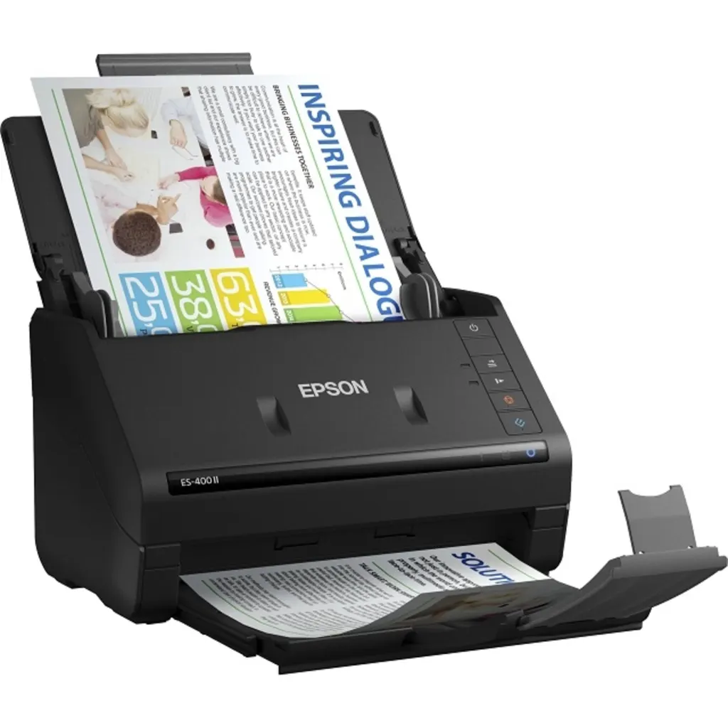 Escáner de Escritorio Epson WorkForce ES-400II Color 600dpi ADF USB3.0 Dúplex