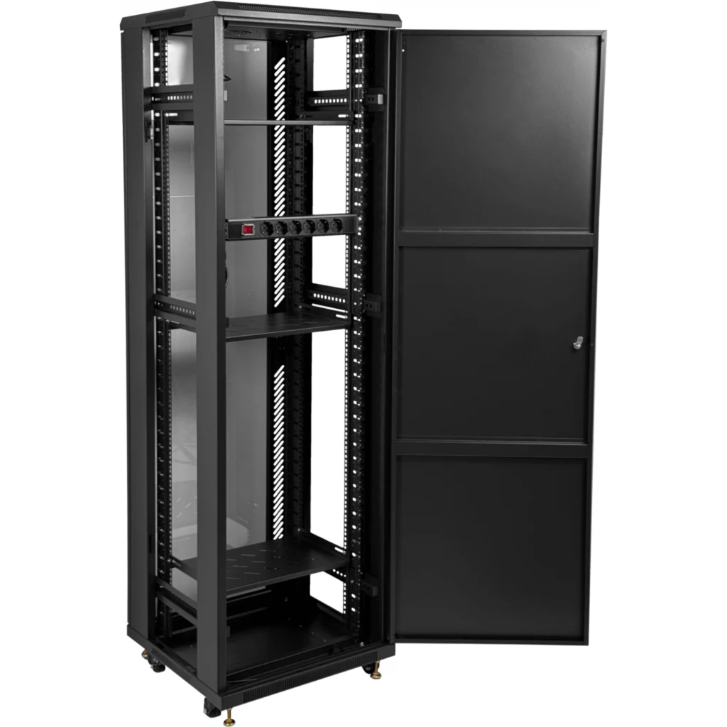 Imagen 3 de LINKMADE Desarmado 42U Vidrio 600mm 60cm-Fondo Rack Turbina Bandeja