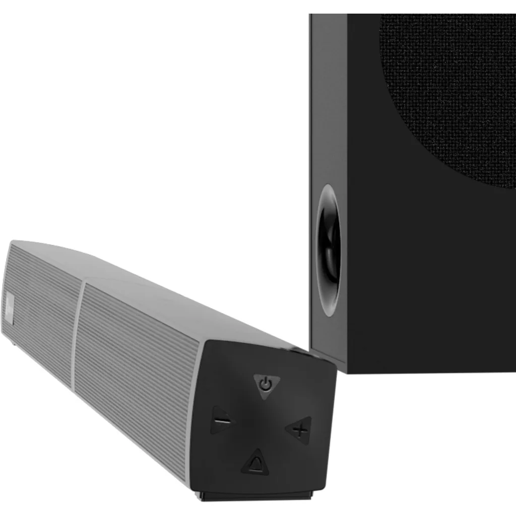 Imagen 2 de Parlantes Soundbar KlipX KSB-230, 2.1ch 160W BT HDMI OPT AUX USB Color Negro
