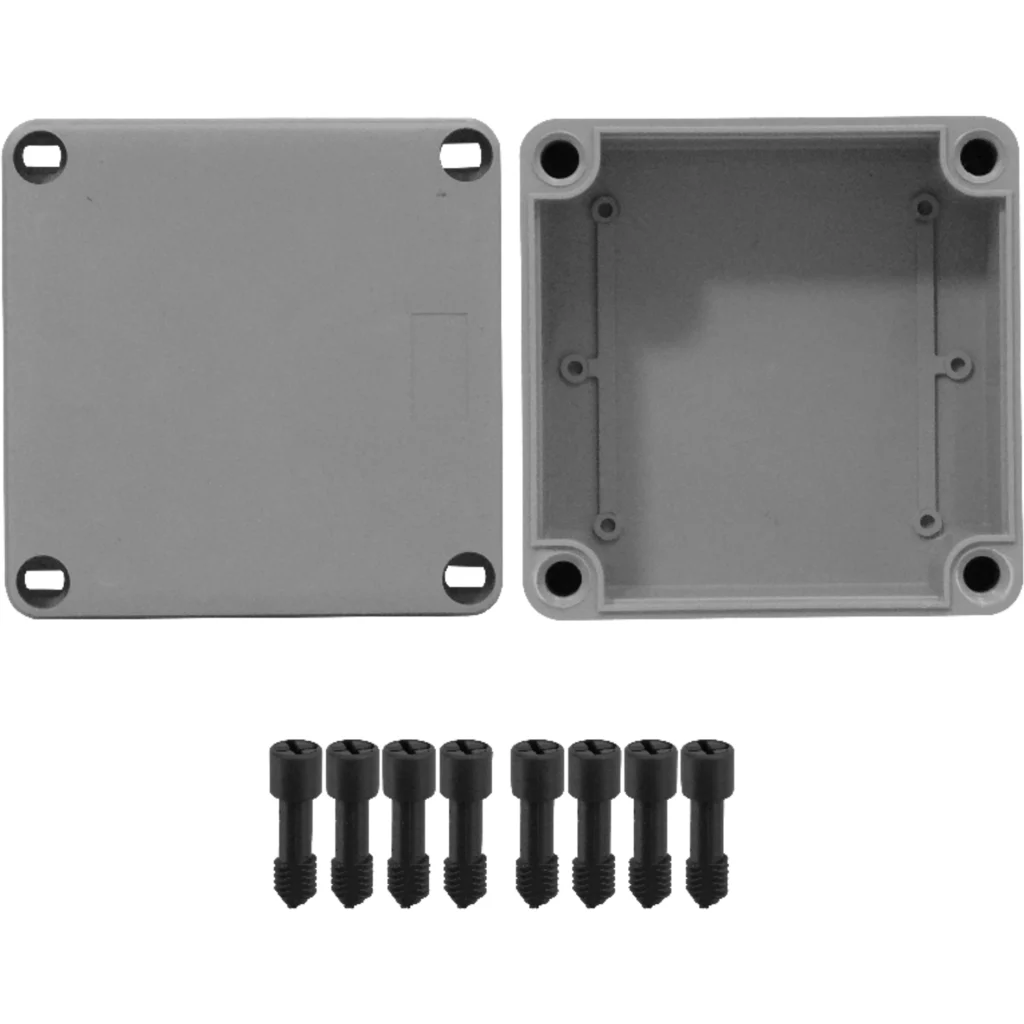 Imagen 2 de LINKCHIP 110x110x60mm Caja Estanca Gris PS 4-Tornillos-PS s/conos