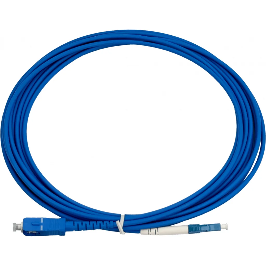 Imagen 1 de LSZH Blindado 5mt LC-SC SM Simplex Jumper Cable Fibra 3.0mm 9/125um