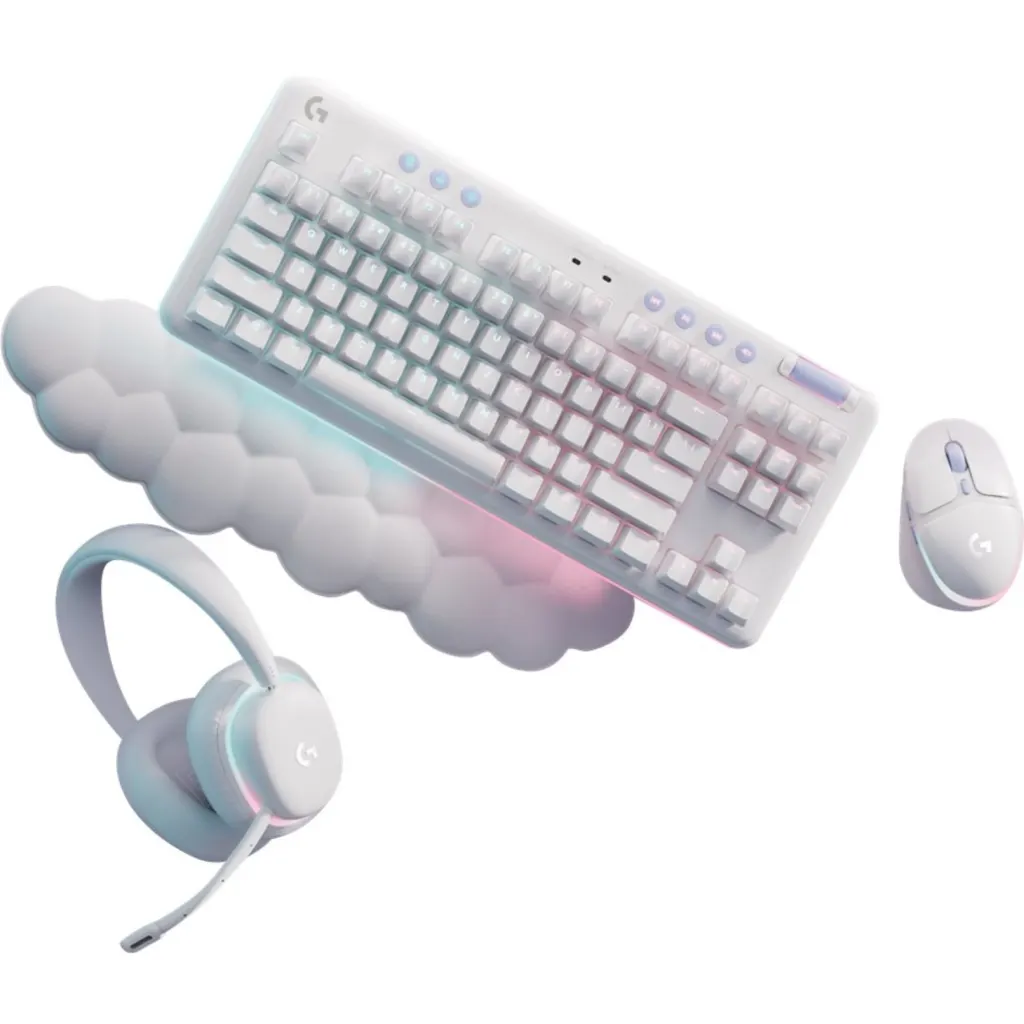 Imagen 2 de Teclado Inalámbrico Gamer Logitech G715, Inglés RGB Bluetooth Color Blanco