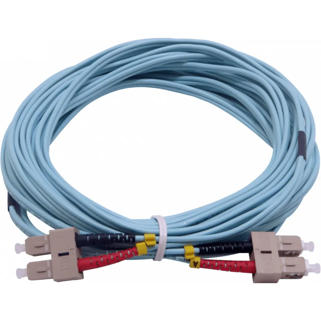 10mt SC-SC OM3 MultiModo MM Duplex Jumper Fibra 3.0mm 50/125um LSZH