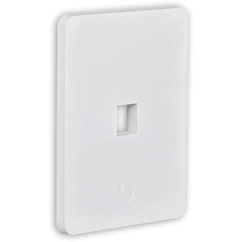 Imagen 3 de UI 1-unidad Blanco 1-Keystone Vertical Faceplate Pintable 118x88mm