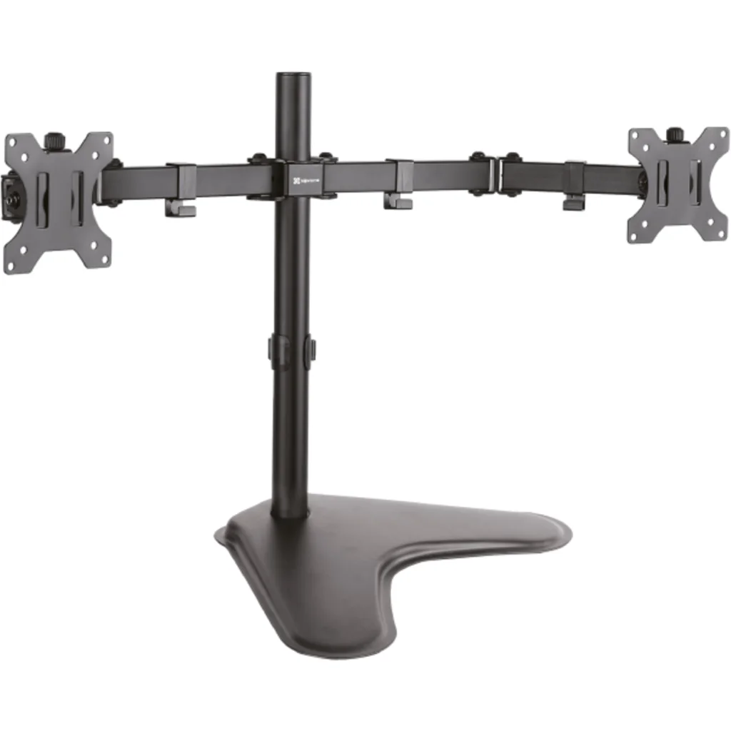 Soporte de Escritorio 2 Brazos para Monitor 13" a 32" Giro 180° Rot 360° - KLIPX