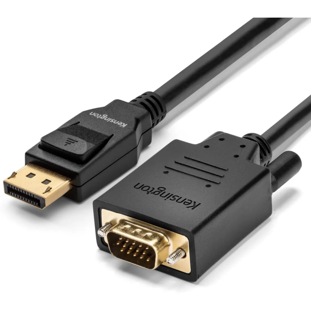 Imagen 13 de Cable Adaptador DisplayPort a VGA M/M hasta 1080p 1.8mts Negro KENSINGTON