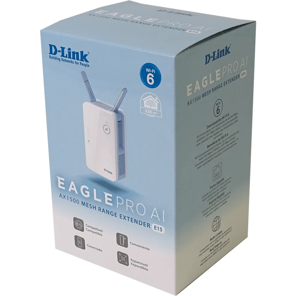 Imagen 3 de Repetidor wIfi D-LINK E15 AX1500 Wi-Fi 6 AI Range Extender