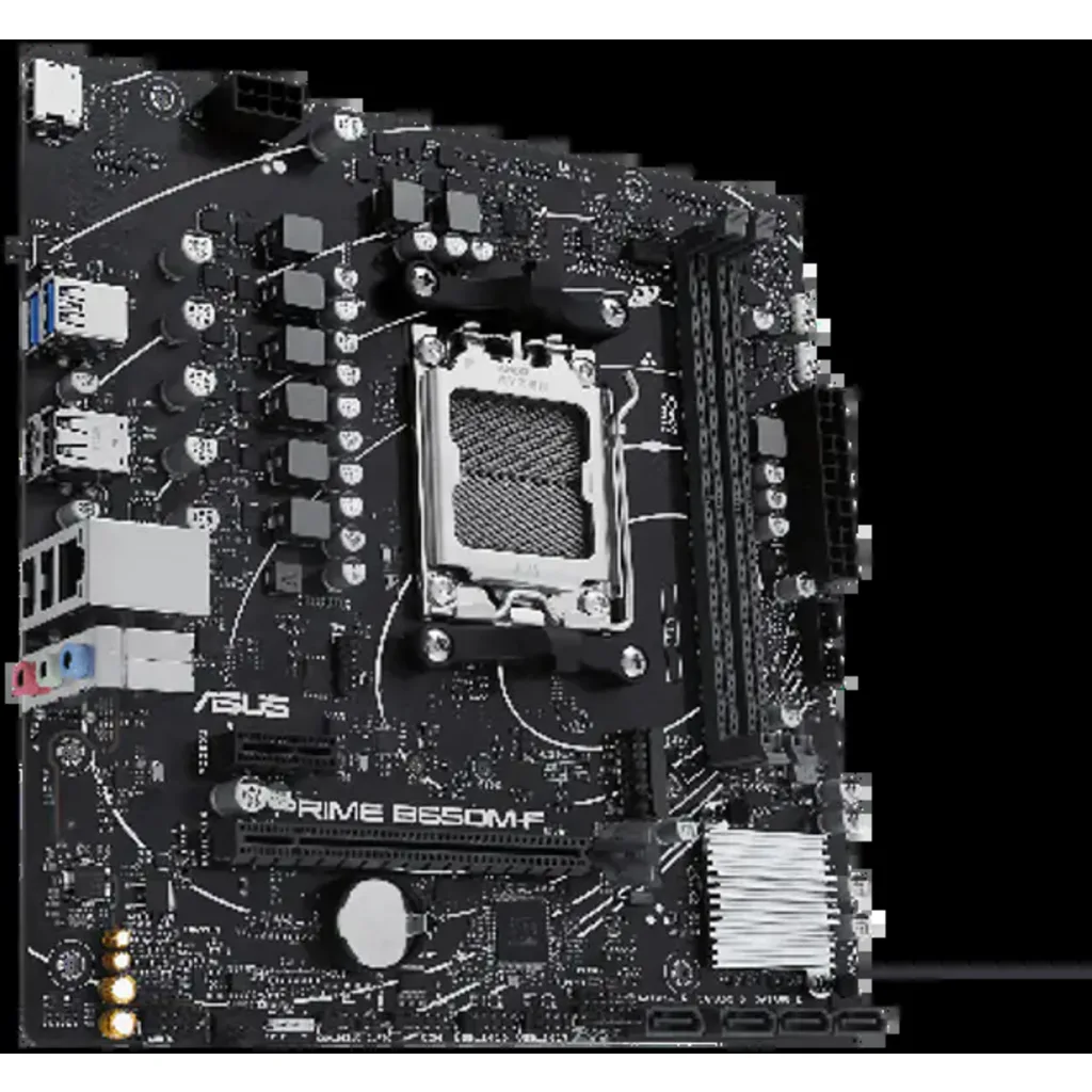 Imagen 1 de Tarjeta Madre Asus PRIME B650M-F Socket AM5 2*DIMM DDR5 HDMI LAN1GB mATX