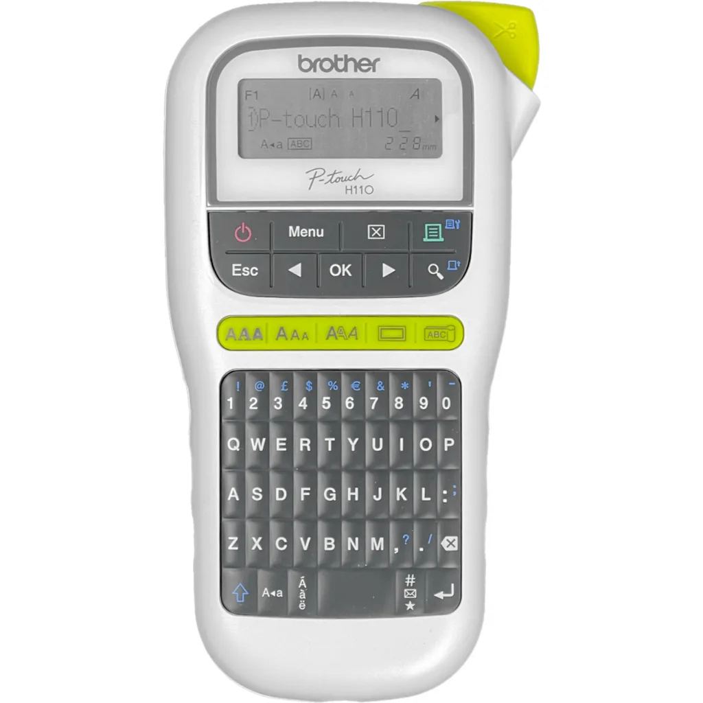 BROTHER QWERTY 1-Mano Rotuladora Etiquetadora TZe/3,5-12mm req/6-AAA