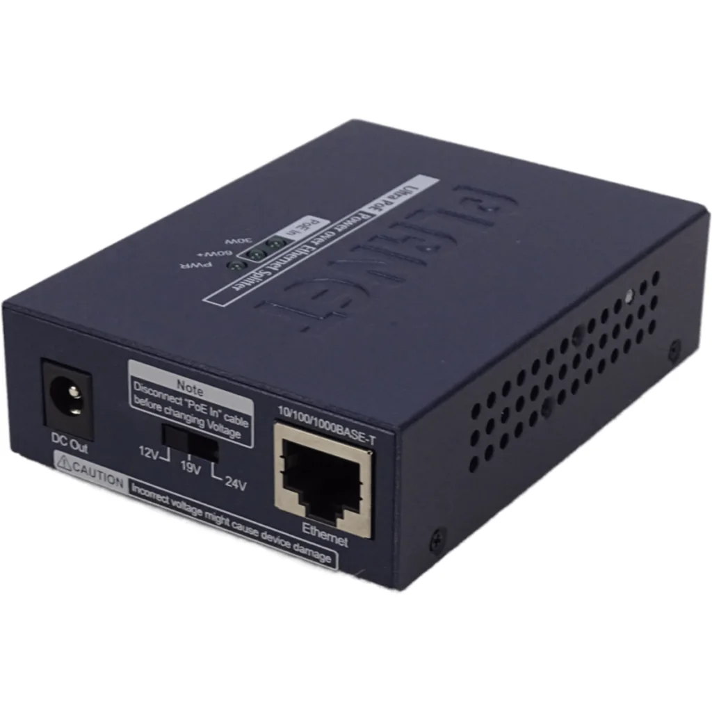 Imagen 4 de PLANET out-12V/19V/24VDC PoE+ Splitter in-48-56V 25W 802.3at 1000mbps