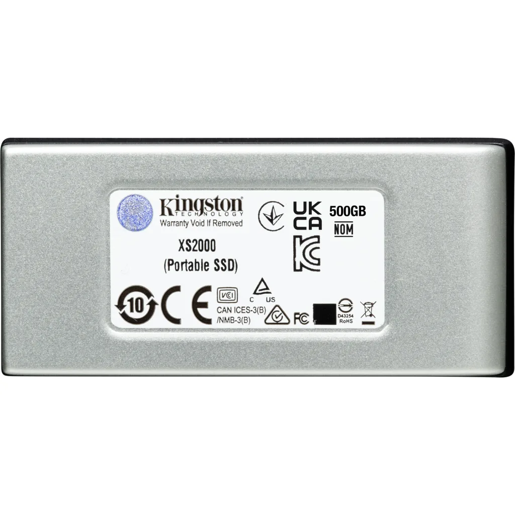 Imagen 1 de Unidad SSD Externo Kingston XS2000, 4TB USB-C 3.2 Gen 2x2 Lec2000MBs Esc2000MBs