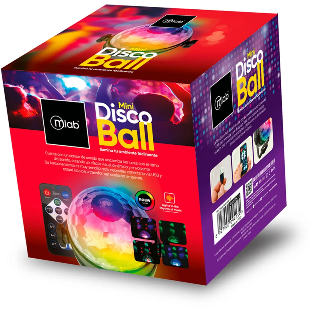 Imagen 5 de MLAB MINI DISCO BALL RGB MIC MUSIC