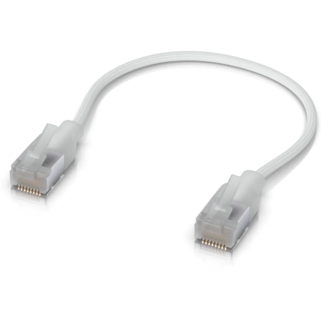 Imagen 3 de UI 15cm Cable Etherlighting Blanco Cat6a UACC-Cable-Patch-EL-C6A-0.15M