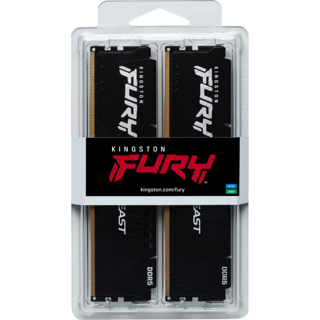 Imagen 4 de Memoria RAM 128GB (4*32GB) DDR5 5600MHz DIMM CL40 Non-ECC 1.25v 288p FURY Beast