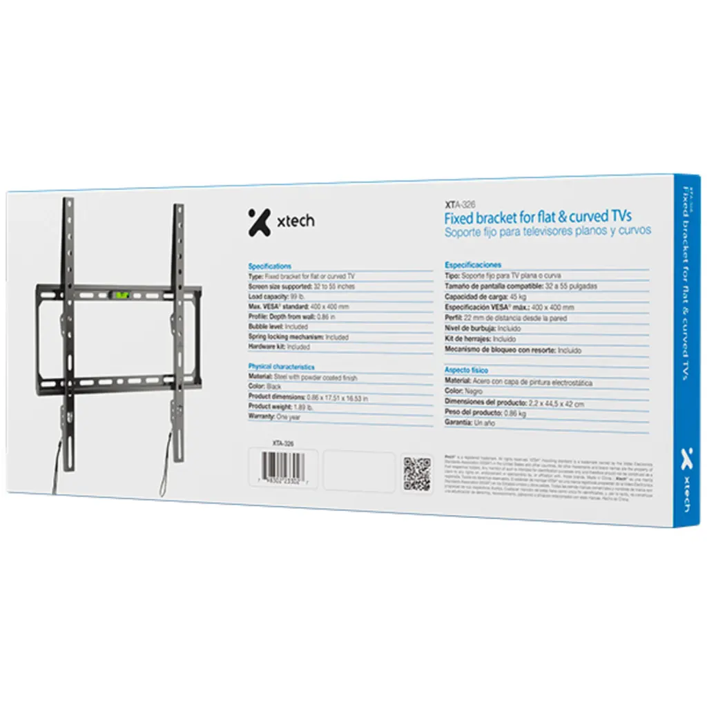 Imagen 10 de Xtech - Wall mount bracket - Fixed 32-55" XTA-326