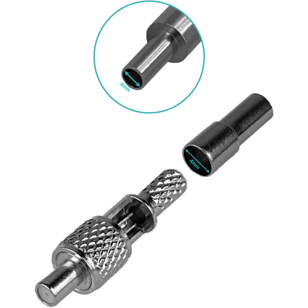 TS9-Hembra RG316 Conector Coaxial Crimpeable CA100 RG174