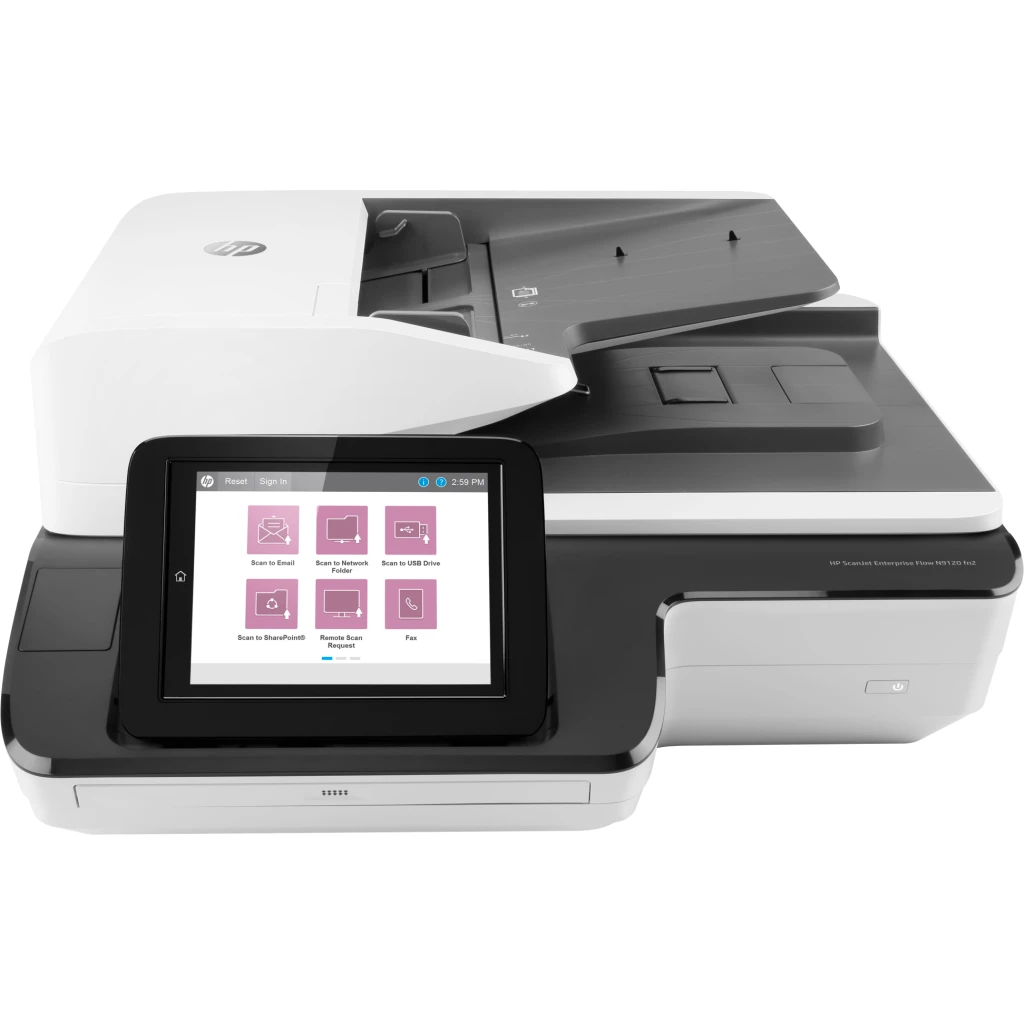Escáner de Escritorio HP ScanJet Enterp Flow N9120 fn2 600ppi Cama P ADF LAN USB