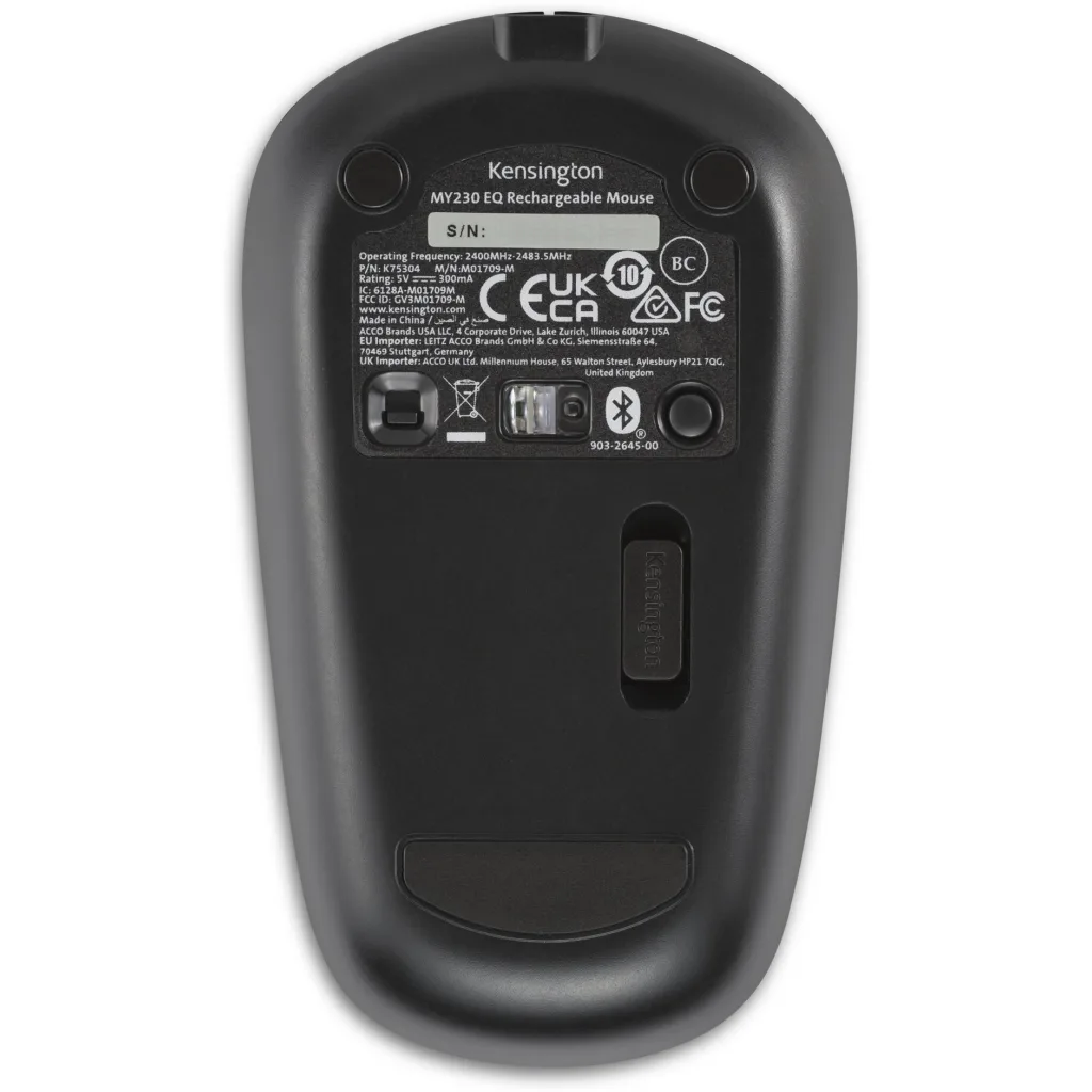 Imagen 5 de Mouse Kensington MY230 Inalámbrico EQ Recargable Color Negro 27936-K75304 