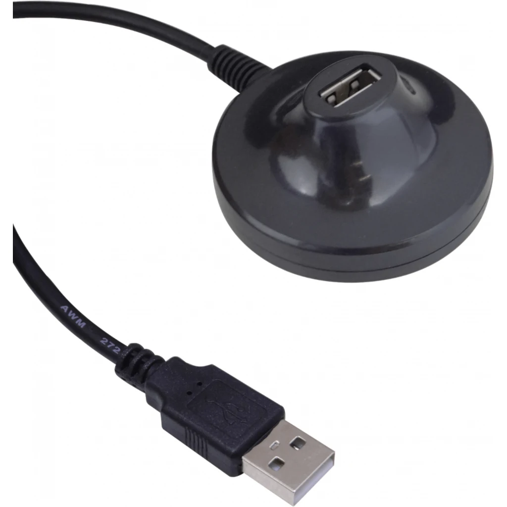 Imagen 1 de Base y Extension Cable USB2.0 130cm A-M A-H 1,3mt Negro