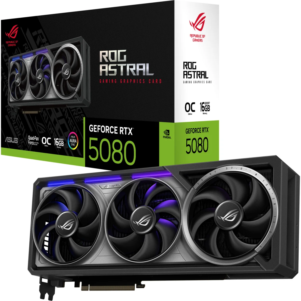Imagen 12 de Tarjeta de Video Asus ROG Astral  RTX 5080  OCEd 16GB GDDR7 2¨*HDMI 3*DP 3.8Slot
