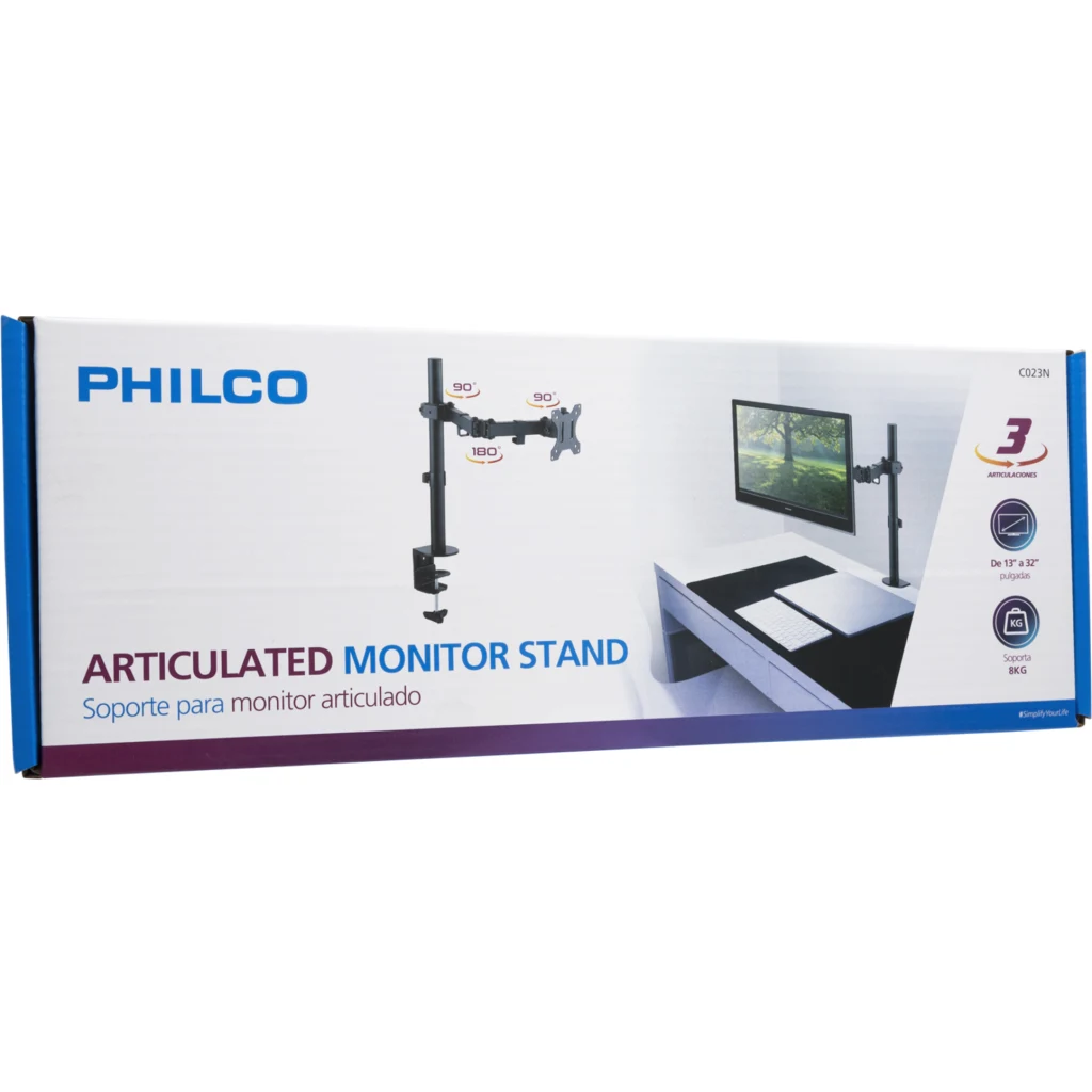 Imagen 1 de SOPORTE MONITOR SIMPLE PARA MESA 13 A 32 PULG MAX 9 KG