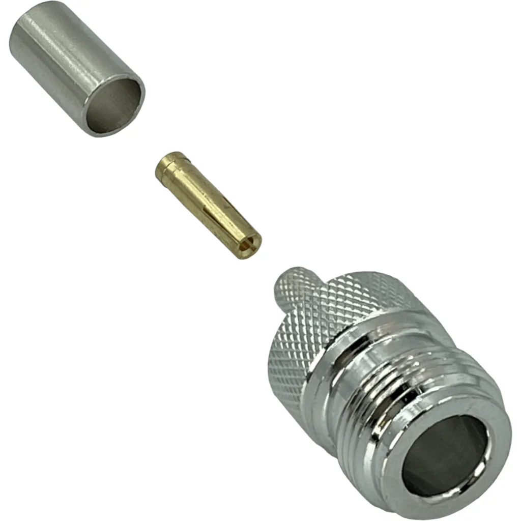 N-Hembra LMR195 RG58 Conector Crimpeable Coaxial
