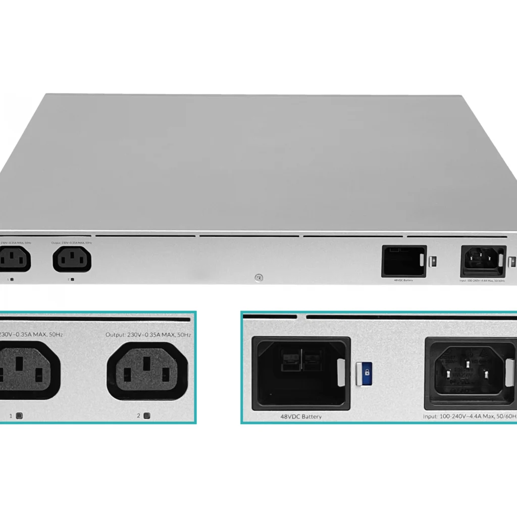 UBIQUITI 2-C14-230V 9-1000(4-PoE++ 4-PoE+ Switch UPS inc-368Wh opc-48V