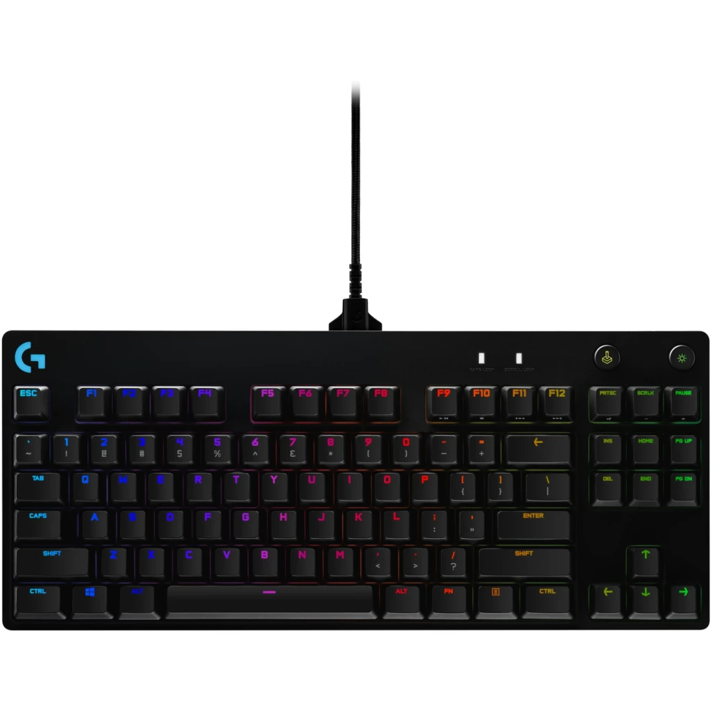 Teclado Gamer Alámbrico Logitech G Pro RGB Mecánico Switch GX Blue Color Negro