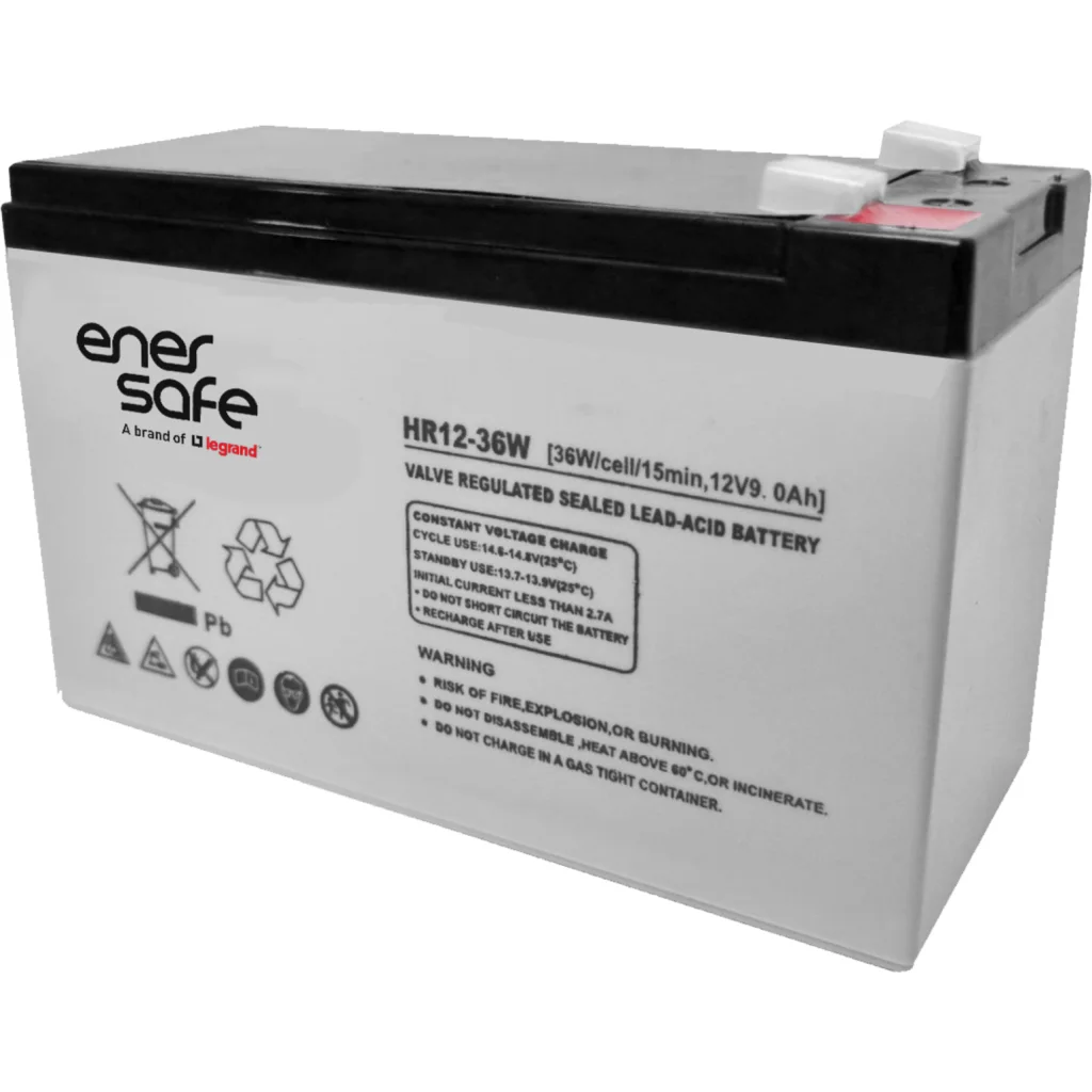 Bateria  Enersafe HR 12V 7AH , plomo acido, libre mantenimiento, esperanza de vi