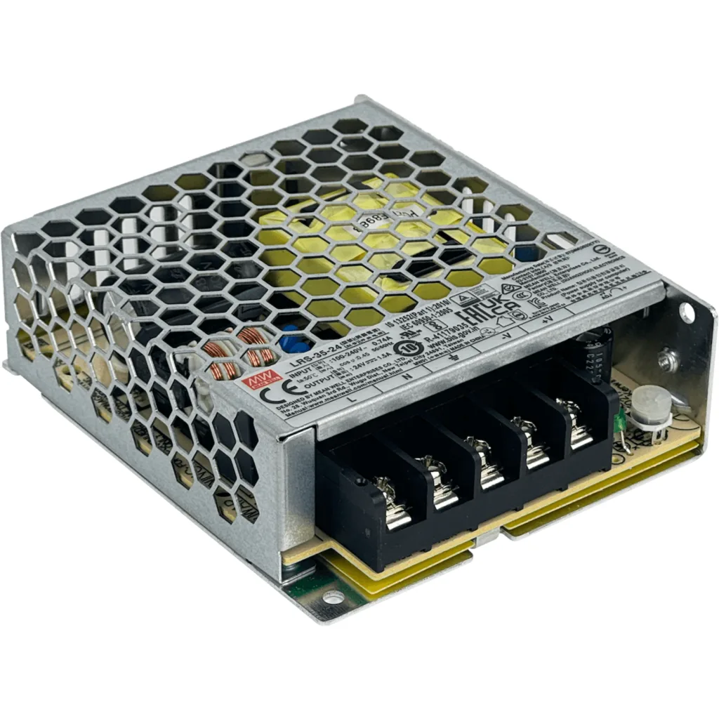 MEANWELL 36W 24V 1,5A ajust/21,6-28,8V Open-Frame Fte-Poder 100-240VAC