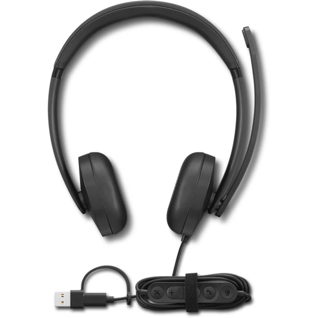 Imagen 2 de Audífonos Alámbricos Lenovo Wired VoIP Headset 5000, para teams
