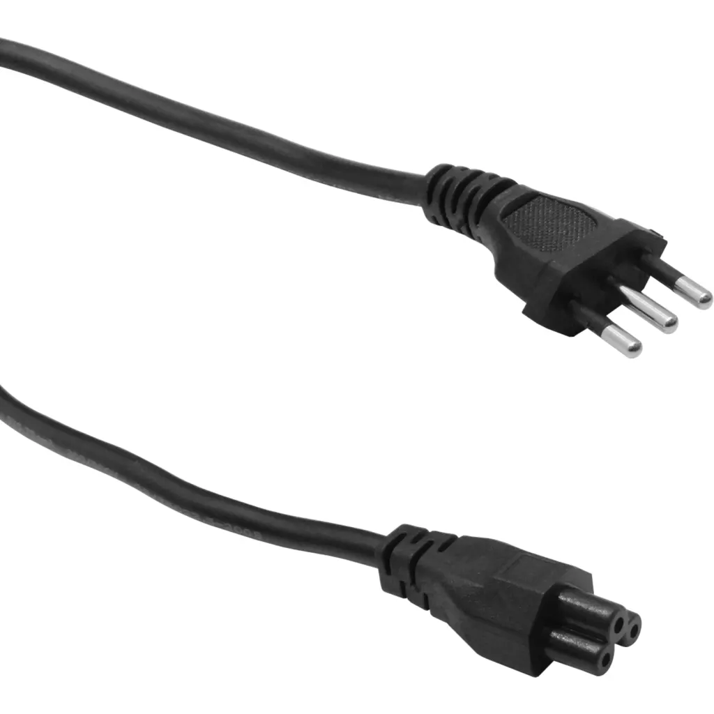 Imagen 1 de Cable de Poder Tripolar Trebol C5 6 Amp a CEI23-16VI 3*0,75mm2 Longitud 1.8 MTS