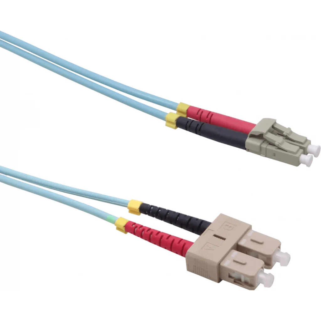 5mt LC-SC OM3 MultiModo MM Duplex Jumper Fibra 50/125um 3.0mm LSZH 
