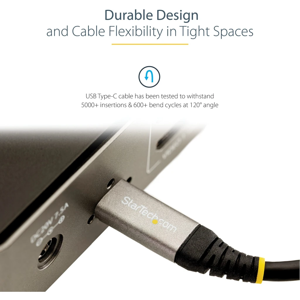 Imagen 4 de Cable USB-C M/M v3.2 Gen2 10Gbps PD 10W (Certif USB-IF) 1mt - StarTech USB31CCV1