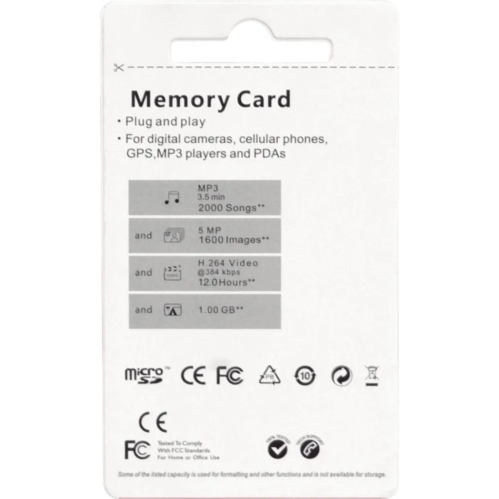 Imagen 1 de 8GB MicroSD-HC Class4 sin-adaptador