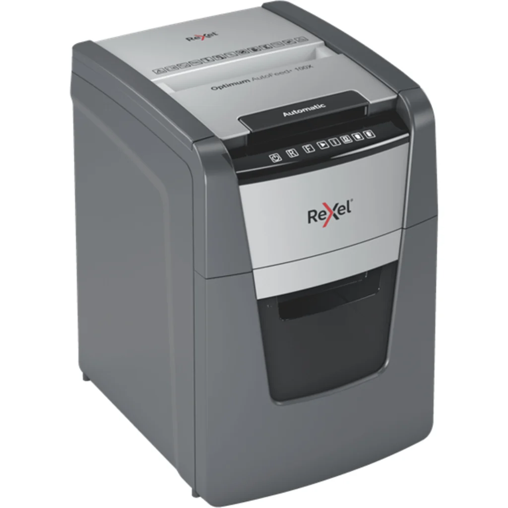 Imagen 2 de Trituradora de Papel Rexel Optimum AutoFeed hasta 100Hojas Ciclo 30 Minutos