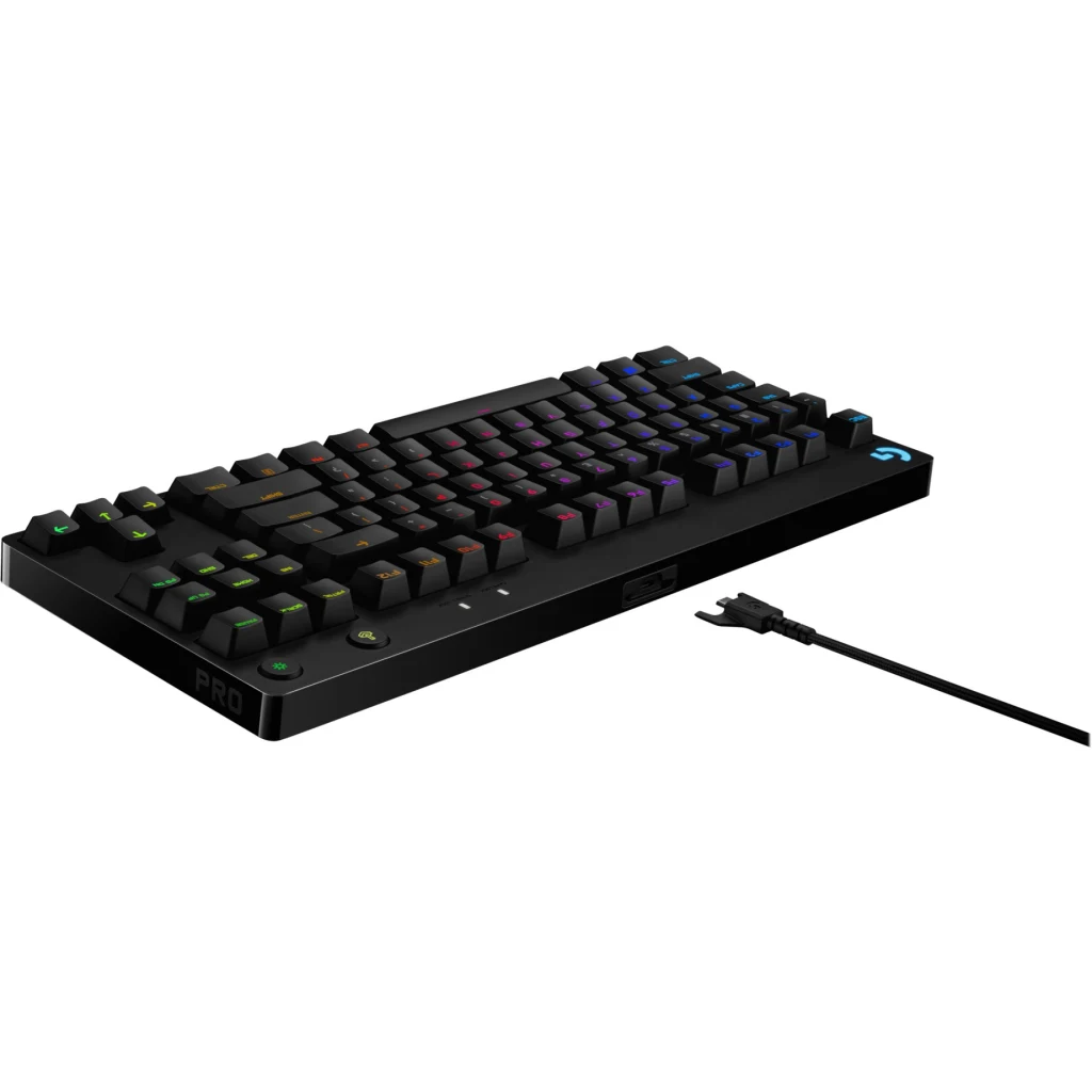 Imagen 16 de Teclado Gamer Alámbrico Logitech G Pro RGB Mecánico Switch GX Blue Color Negro